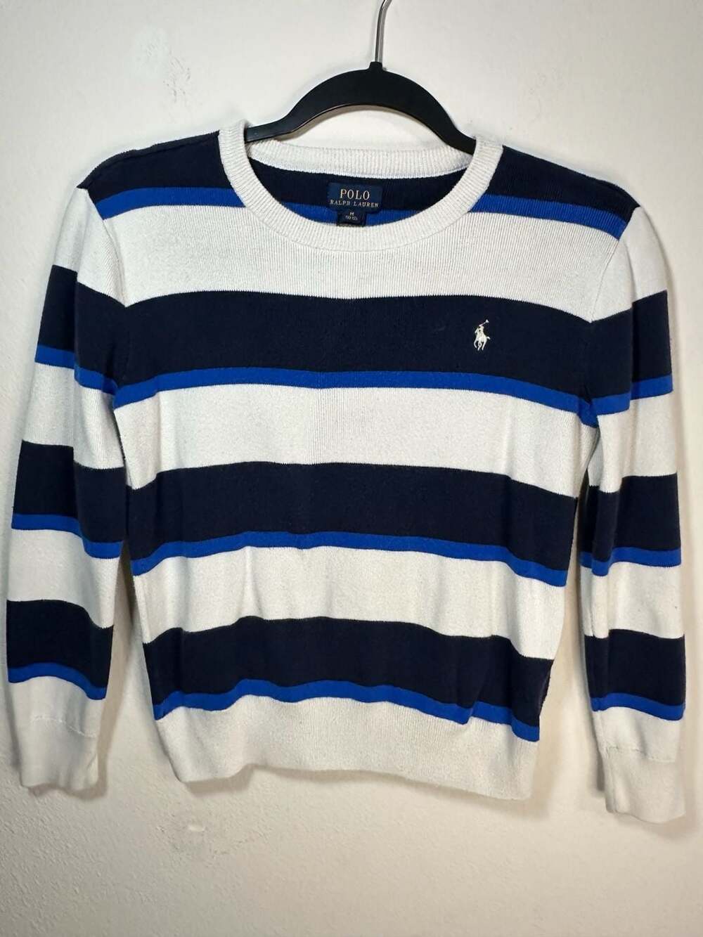 Polo Ralph Lauren Boys Striped Crewneck Sweater Size M (10-12)